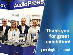 AudioPressBox Exhibiting at PL+S 2019