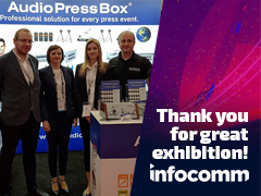 AudioPressBox am InfoComm 2018