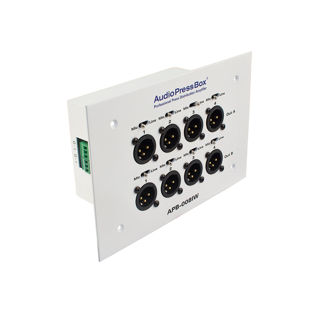 APB-008 IW-EX – In wall, 8 Outputs, Expander | AudioPressBox