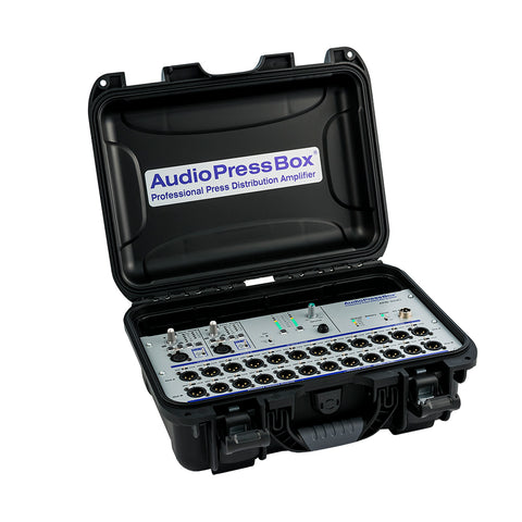 AudioPressBox APB-224 C, Active, Portable, Audio Splitter, 2 Line/MIC inputs, 24 Line/MIC outputs
