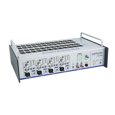 AudioPressBox APB-448 SB, Active, Portable, Audio Splitter, 4 Line/MIC inputs, 48 Line/MIC outputs