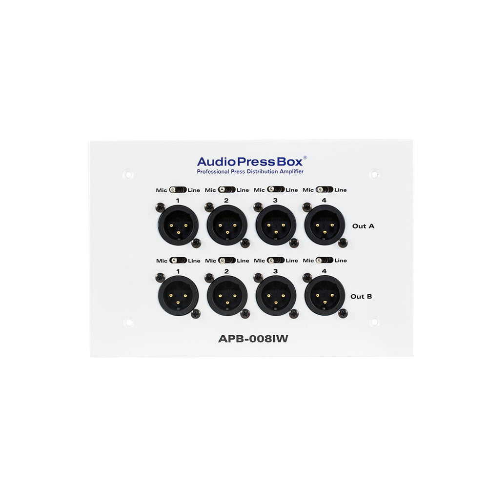APB-008 IW-EX – In wall, 8 Outputs, Expander | AudioPressBox