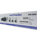 Splitter Audio Actif APB-D200 R-D, Active, Fixed installation, Audio Splitter, 2 Line inputs, 4 Outputs 