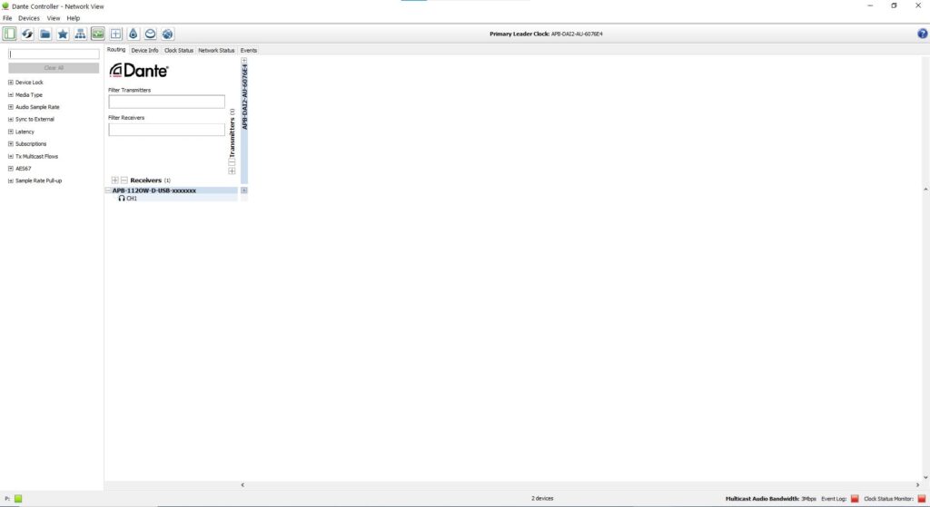 AudioPressBox APB-112 OW-D-USB-CONTROLLER1 Produktansicht — Dante