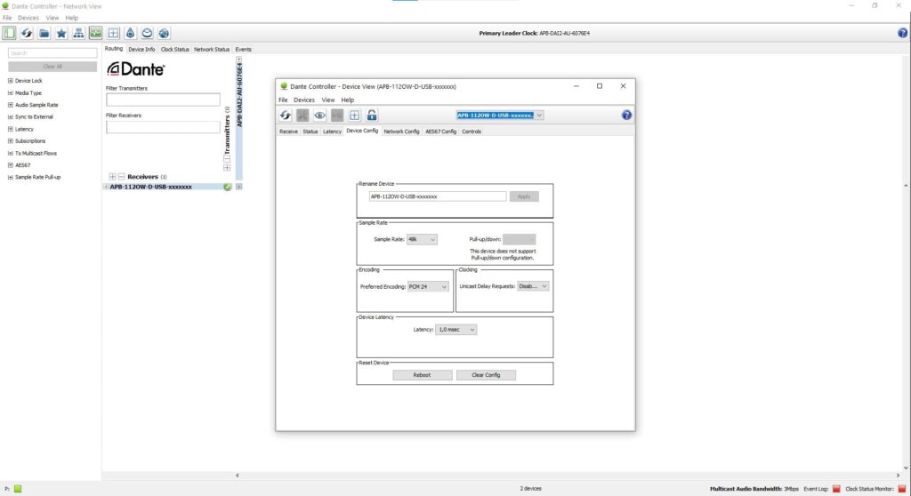 AudioPressBox APB-112 OW-D-USB-CONTROLLER3 Produktansicht — Dante