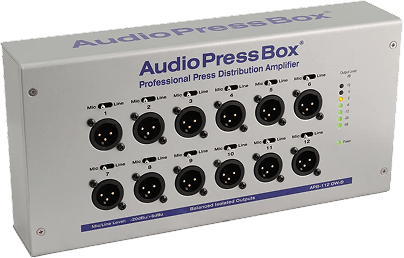 AudioPressBox APB-112-OW-D-USB-US Analog Dante USB-C product view