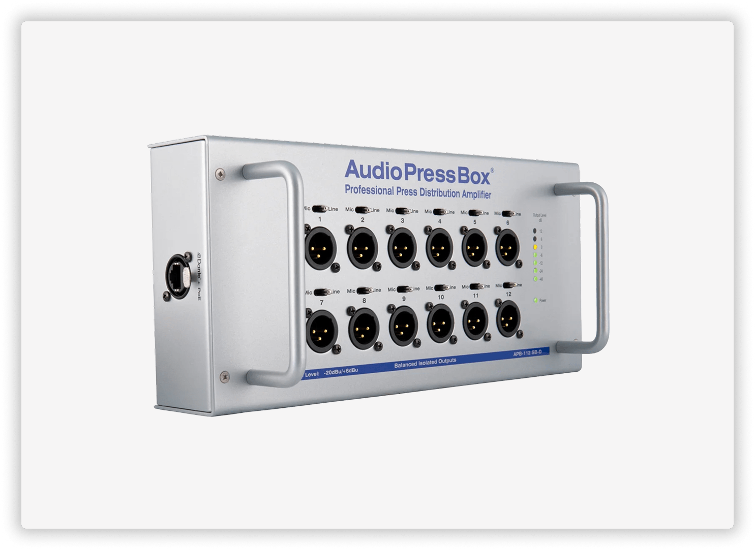 AudioPressBox APB-112-SB-D Analog Dante product view