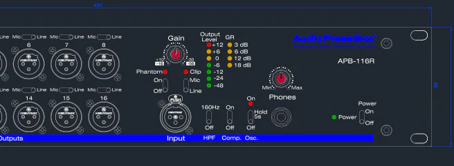 AudioPressBox APB-116R AutoCad drawings