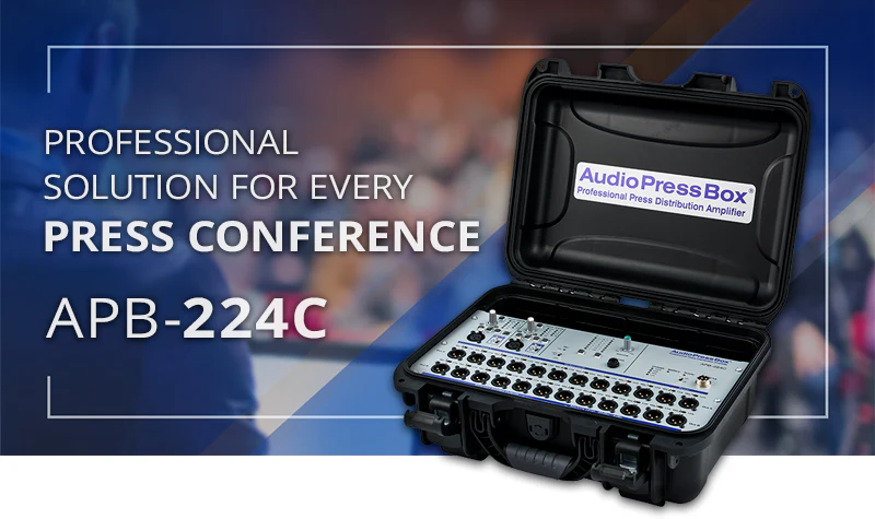 AudioPressBox APB-224-C professinal solution for every press conference