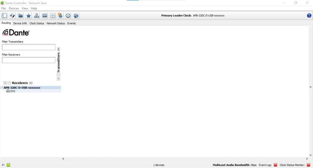 AudioPressBox APB-320 C-D-USB-DANTE-CONTROLLER1 Produktansicht - Dante