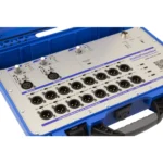 AudioPressBox APB-320-C-USB Silbernes Bedienfeld Nahaufnahme