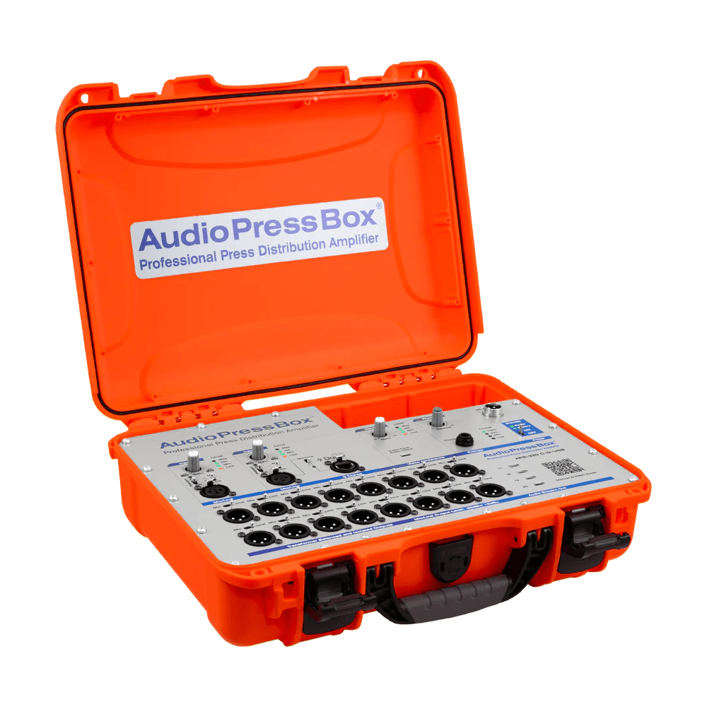 AudioPressBox APB-320C-D-USB Orange Analog Dante USB-C Produktansicht