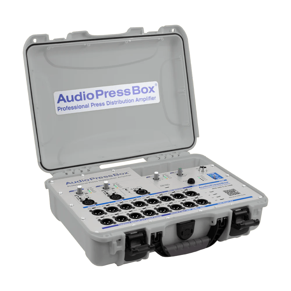 AudioPressBox APB-320C-D-USB Silber Analog Dante USB-C Produktansicht