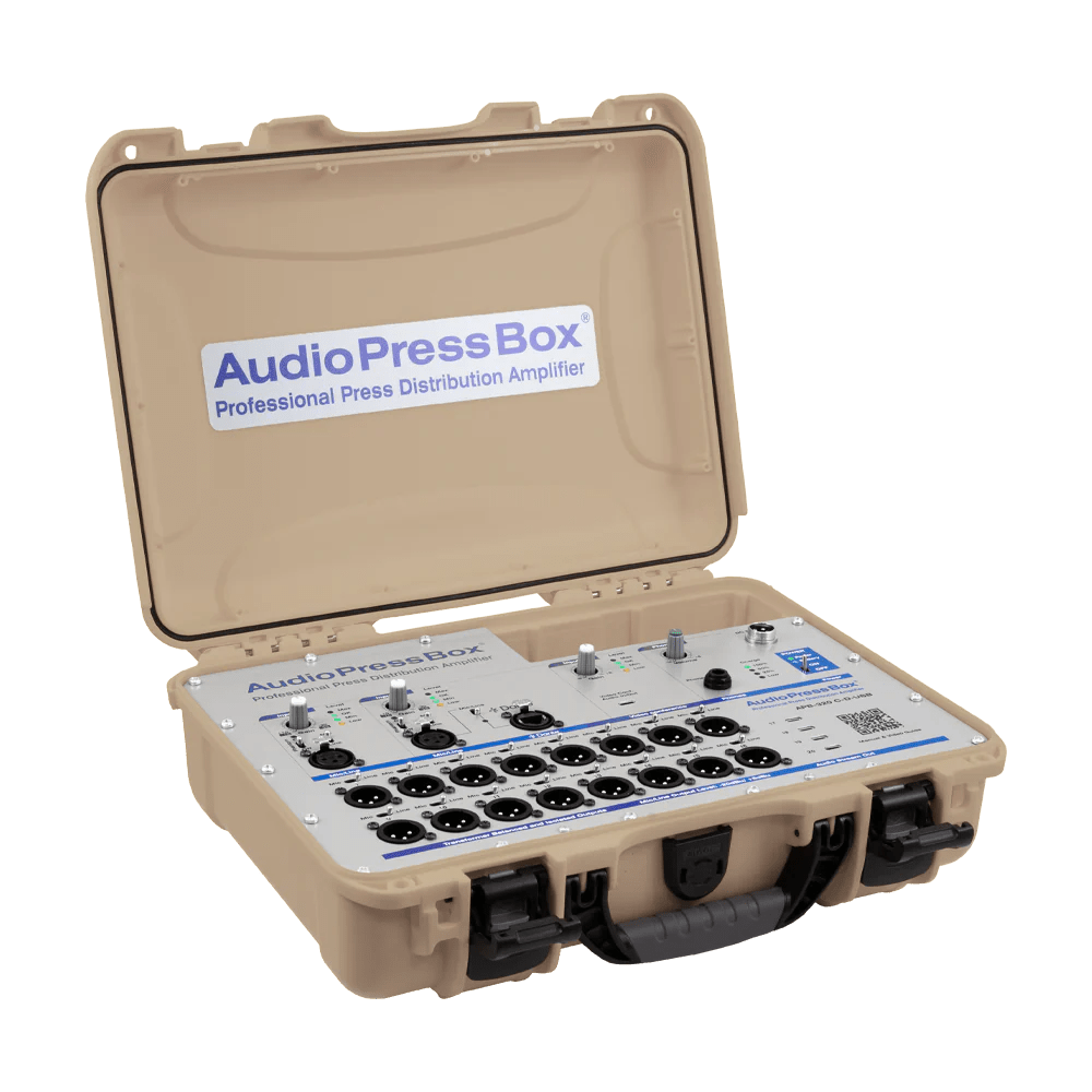 AudioPressBox APB-320C-D-USB Tan Analog Dante USB-C Produktansicht