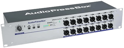 AudioPressBox APB-D116-RD Rack mount Dante Analog product view