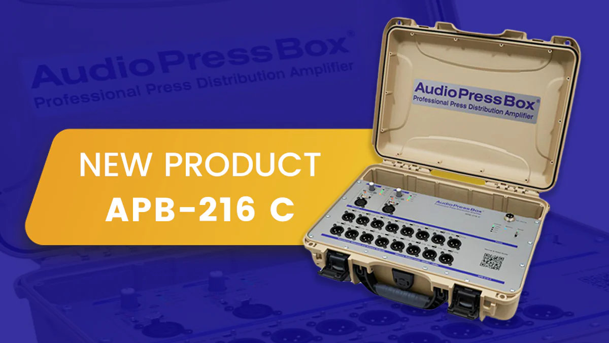 AudioPressBox at ISE 2022 new product APB-216 C