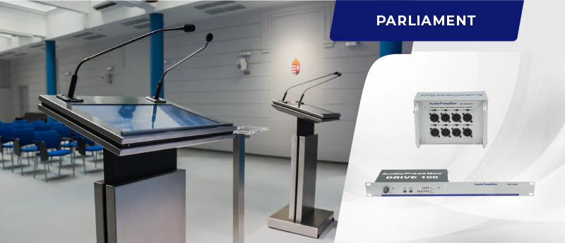 AudioPressBox References from all around the world APB-D100R, APB-008SB-EX