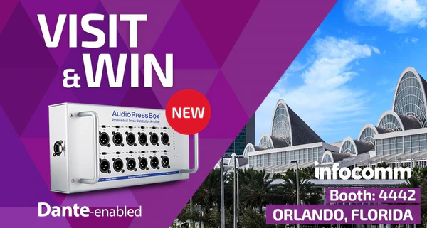 InfoComm 2019 - WIN the newest Dante-enabled APB-112 SB-D