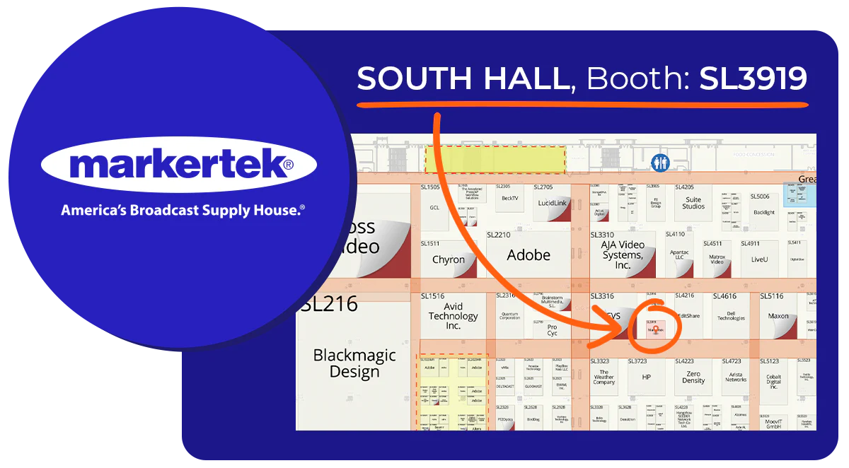 NAB-2025 Las Vegas marketek map