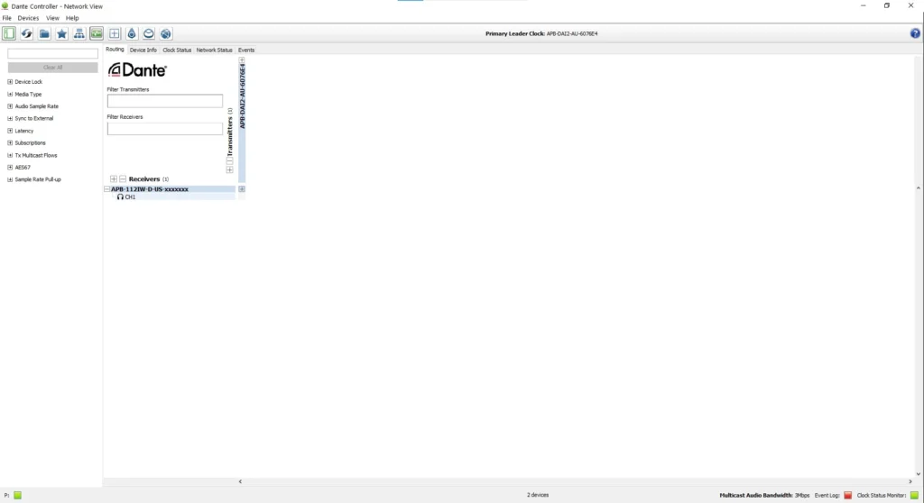 AudioPressBox APB-112 IW-D-US DANTE-CONTROLLER1 Produktansicht — Dante