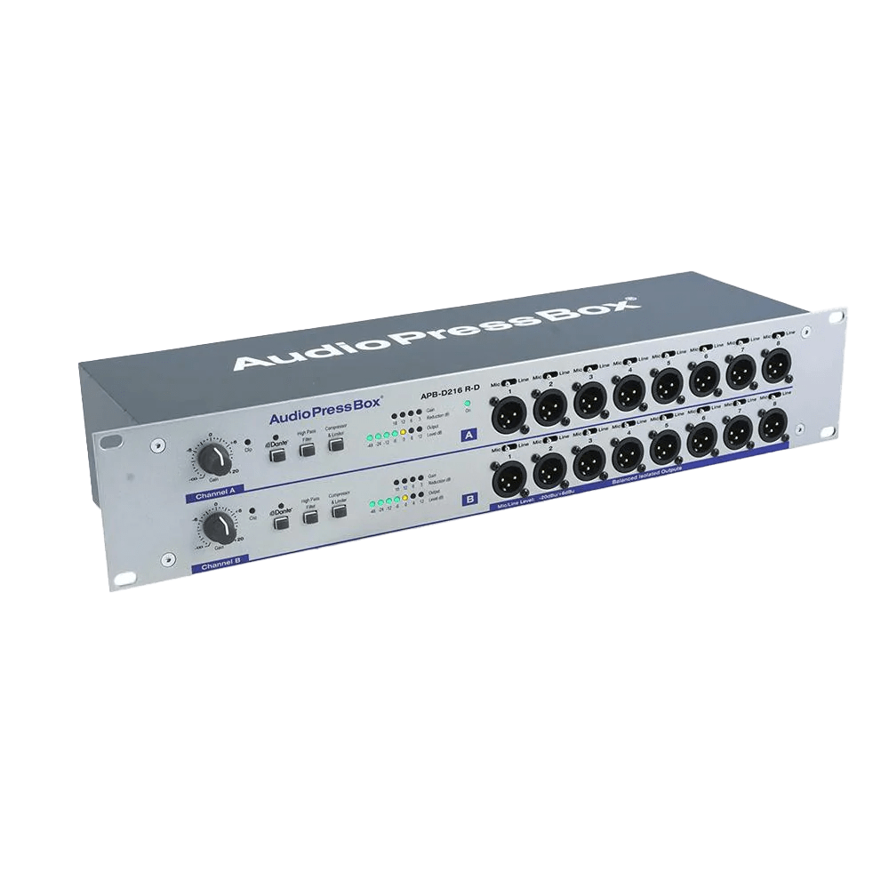 AudioPressBox APB-216-R-D Rack Mount Analog Dante product view