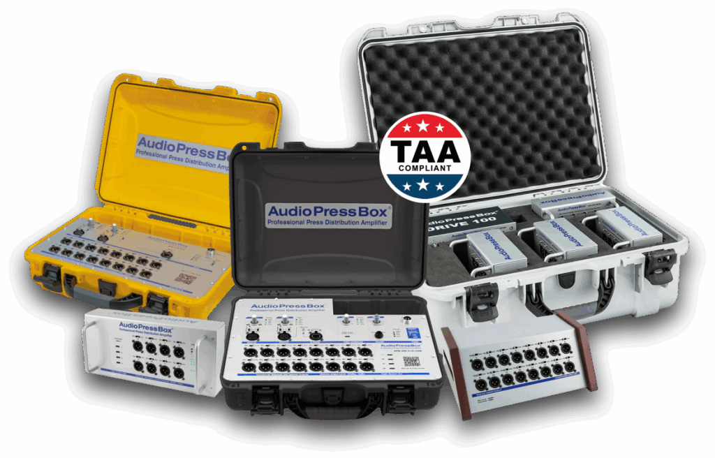 TAA Compilant AudioPressBox-Paket