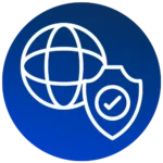 TAA Compliant Products for Public Sector - globe shield icon