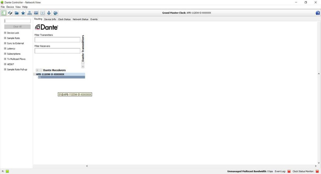 AudioPressBox APB-112-OW-D-DANTE-CONTROLLER1 Produktansicht — Dante