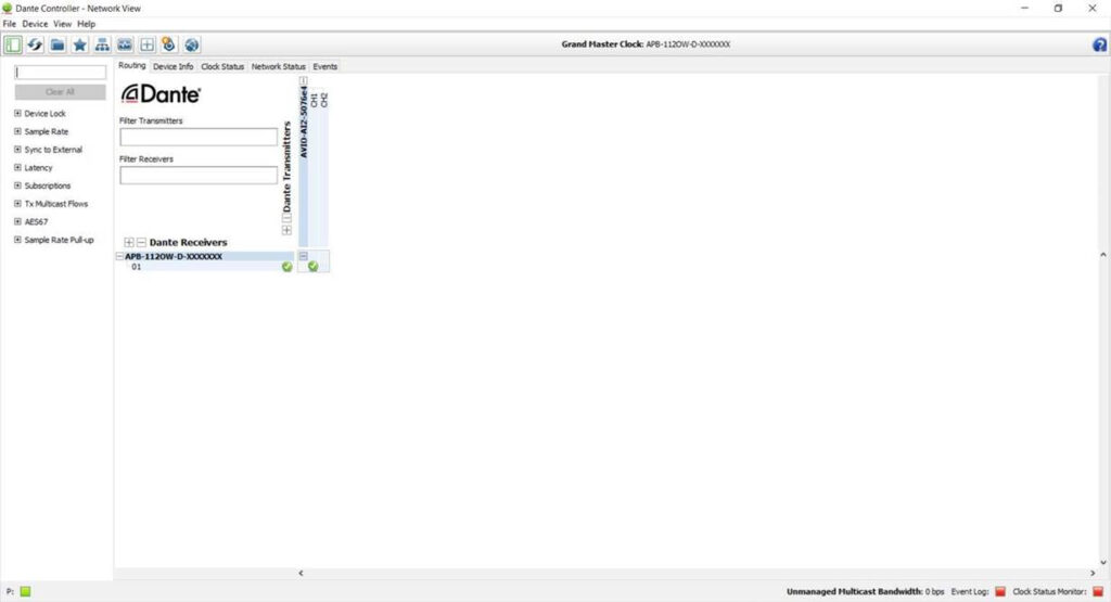 AudioPressBox APB-112-OW-D-DANTE-CONTROLLER2 Produktansicht — Dante