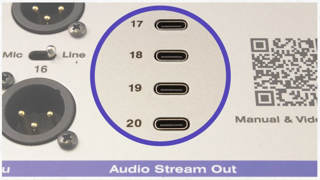 APB-320 C-D-USB - Manuelle USB-C Eingänge