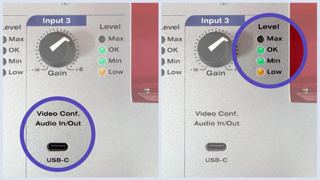 APB Mini - APB-312 C-USB Video Conf. Audio IN/OUT USB-C and Levels