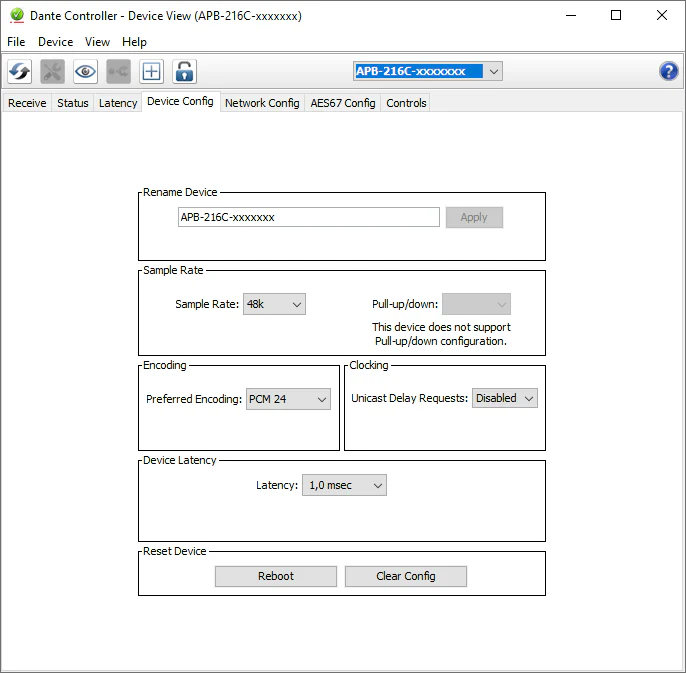 AudioPressBox APB-216-C-D-DANTE-MANAGER Produktansicht - Dante