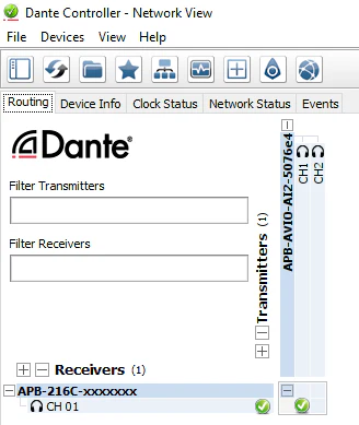 AudioPressBox APB-216-C-D-DANTE-MANAGER Produktansicht - Dante