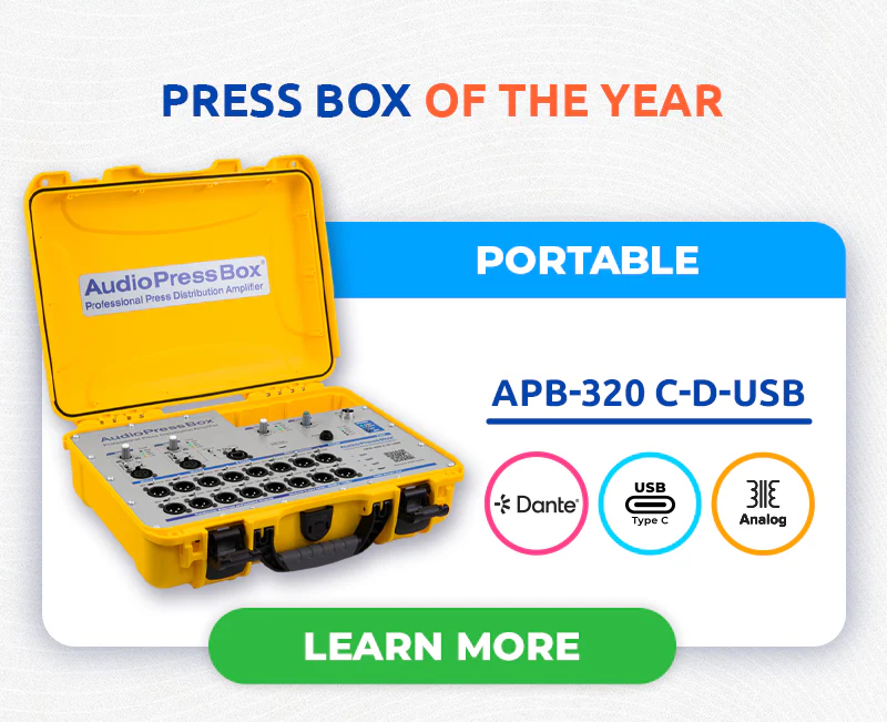 AudioPressBox APB-320-C-D-USB PRESS BOX OF THE YEAR