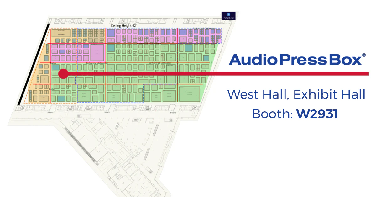 AudioPressBox at Infocomm 2022 Invitation map
