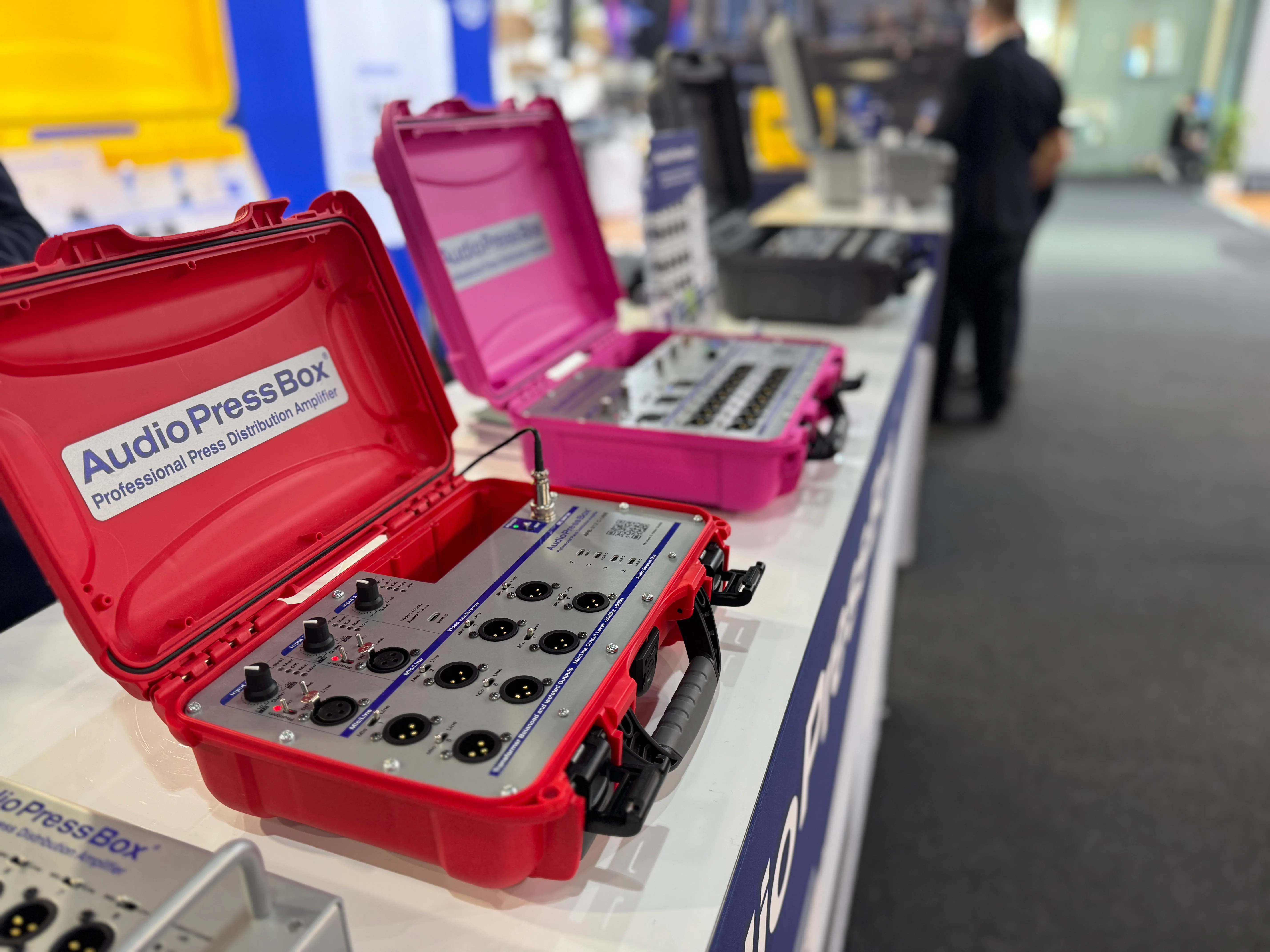 AudioPressBox partable press boxes at ISE 2026
