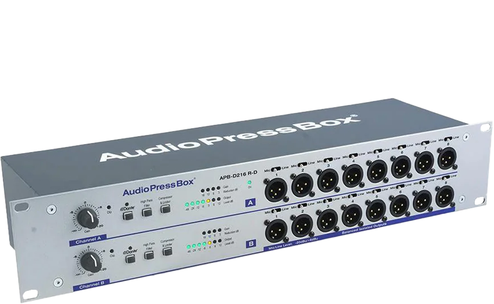 AudioPressBox products and solutions Dante