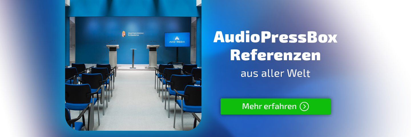 AudioPressBox Slider Referenzen aus aller Welt