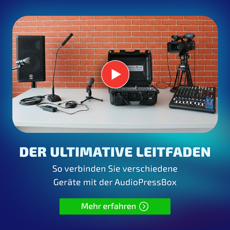 AudioPressBox Slider der ultimative Leitfaden - so verbinden Sie verschiedene Geräte mit der AudioPressBox mobil