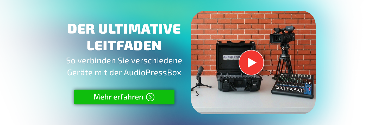 AudioPressBox Slider der ultimative Leitfaden - so verbinden Sie verschiedene Geräte mit der AudioPressBox