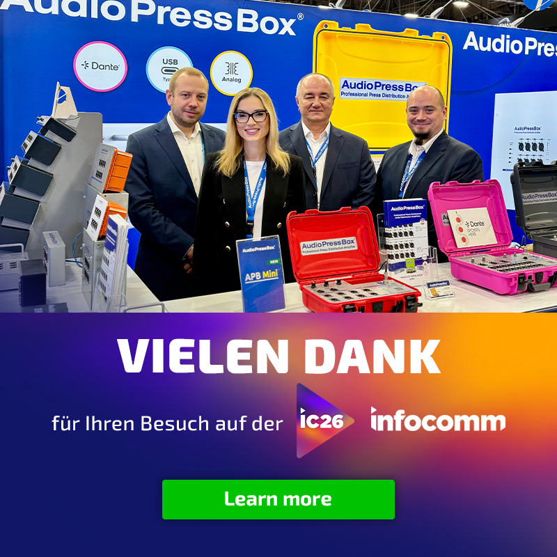 Vielen Dank für Ihren Besuch auf der InfoComm 2026!