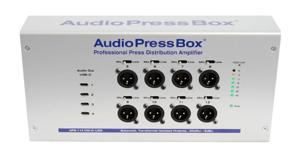 AudioPressBox audio distribution amplifier APB-112 OW-D-USB product view