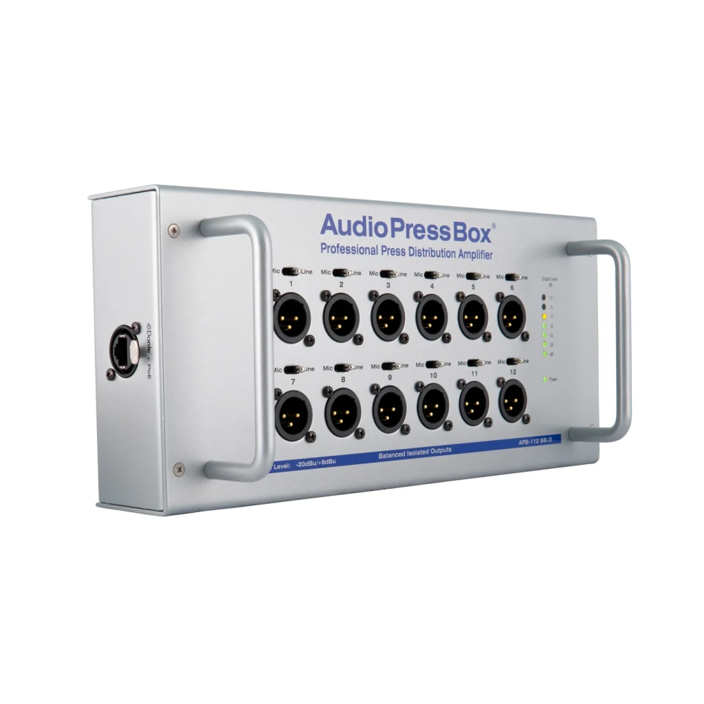 AudioPressBox audio distribution amplifier APB-112 SB-D Dante product view