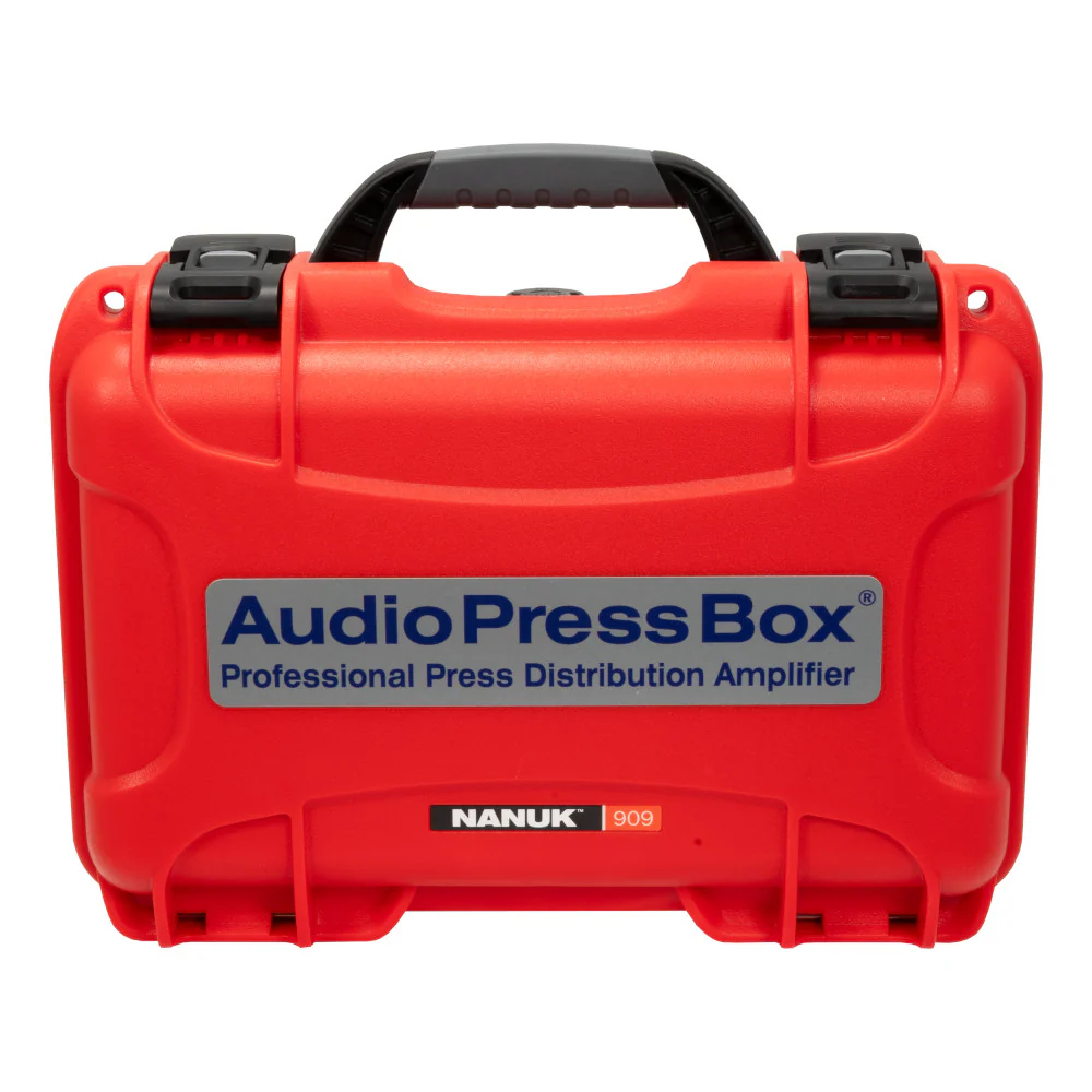 AudioPressBox audio distribution amplifier APB-312 C-USB APB Mini red Nanuk case