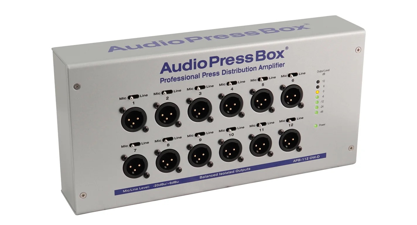 AudioPressBox audio distribution amplifier APB-112 OW-D Dante product view