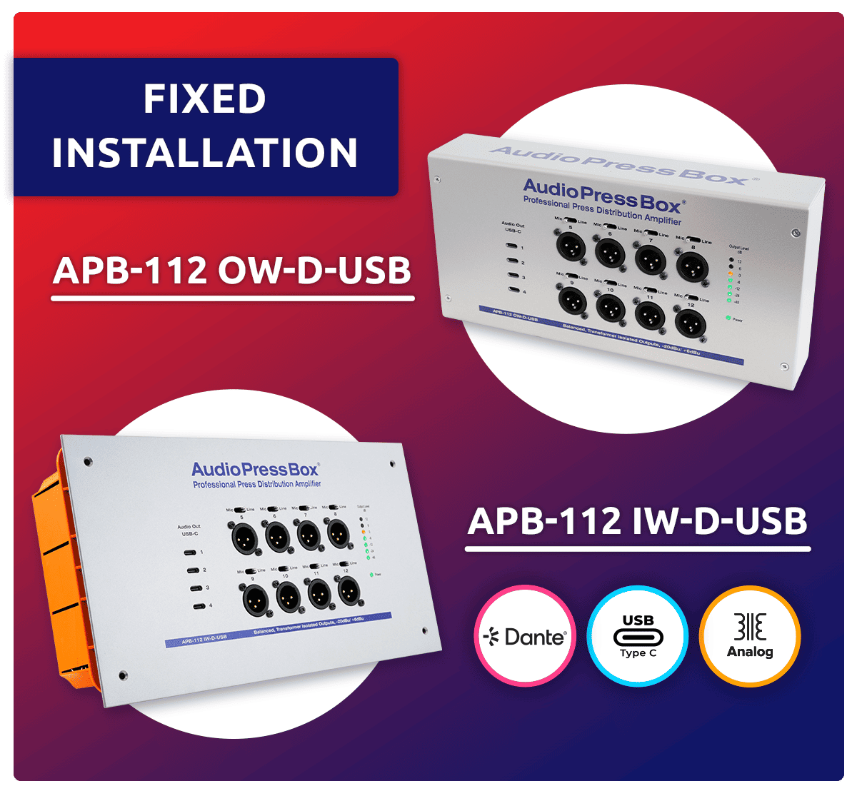 AudioPressBox-Produkte für Festinstallationen auf der IBC 2026