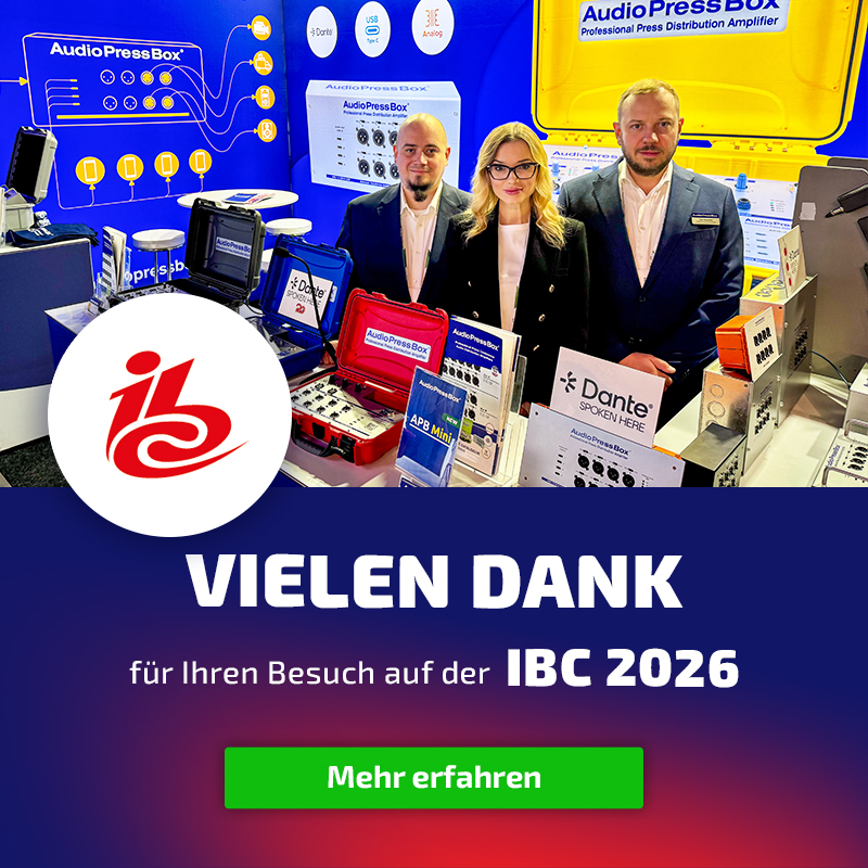 Vielen Dank für Ihren Besuch bei der IBC 2026!