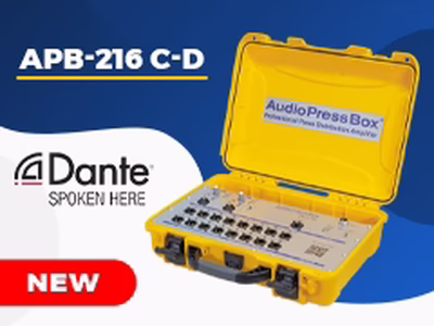 NEW AudioPressBox with Dante connectivity